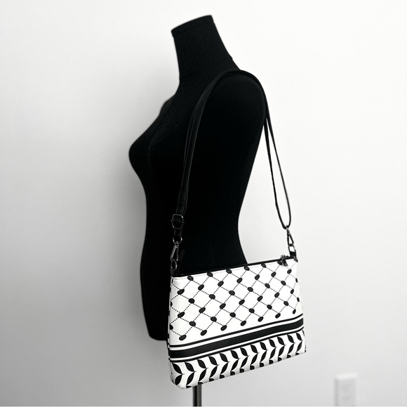 Keffiyeh Shoulder/Crossbody Bag with Adjustable Strap • Free Palestine - Picture 6 of 8